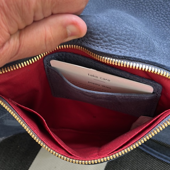 Hammitt Ryan Poppy Skies sky blue nubick NWT - Picture 5 of 6